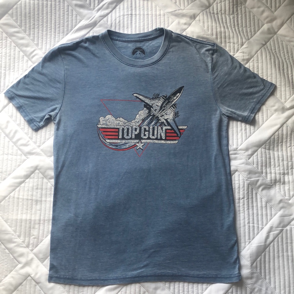 Lucky Brand Top Gun Blue TShirt Size S 43 Polyester And 57 Cotton